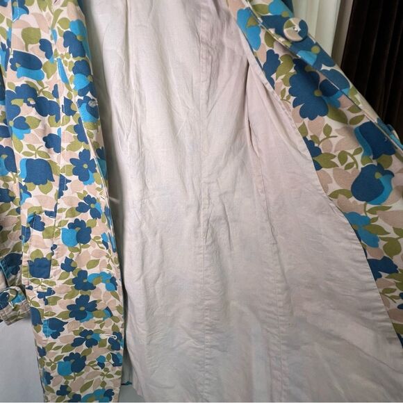 Old Navy floral pea coat 🌺 lined 🌺 excellent condition 🌺 small - Picture 8 of 10